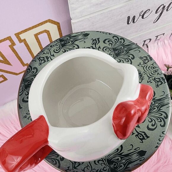 💖 NWT Hello Kitty Face Red & White Ceramic Mug #7251 💖 - Picture 3 of 5